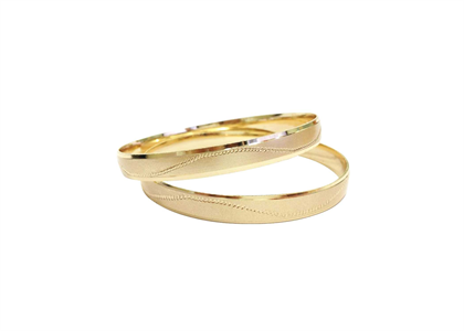 Gold Plated | Laser Bangles